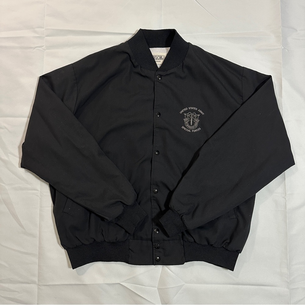 Vintage Taylor United States Army Special Forces Bomber Jacket Made in USA